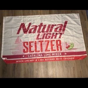 Natural Light Seltzer beer flag